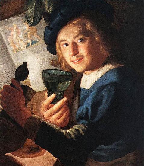 Gerard van Honthorst Young Drinker oil painting picture